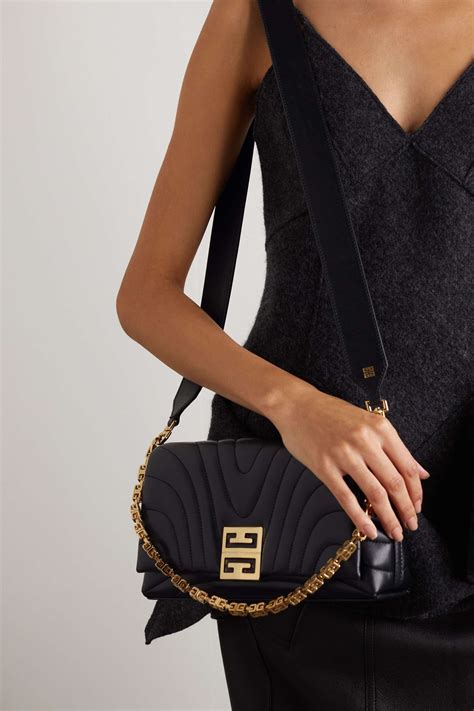 givenchy black 4g chain wallet bag|Small 4G Soft bag in quilted leather with chain .